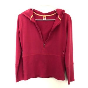 Lucy Pink Hoodie Sweatshirt Yoga Shirt Top M
